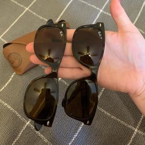 2 TORTOISE RAY-BANS (sold separately)
